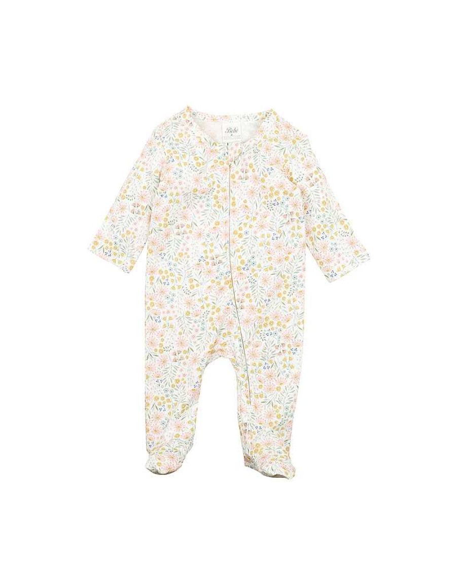 BEBE WHITE LABEL ORGANIC Sunday Organic Ls Onesie