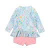 MINIHAHA Kelsey Ls Rash Top Sunsuit
