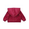 BEBE Lucie Velour Zip Hoodie