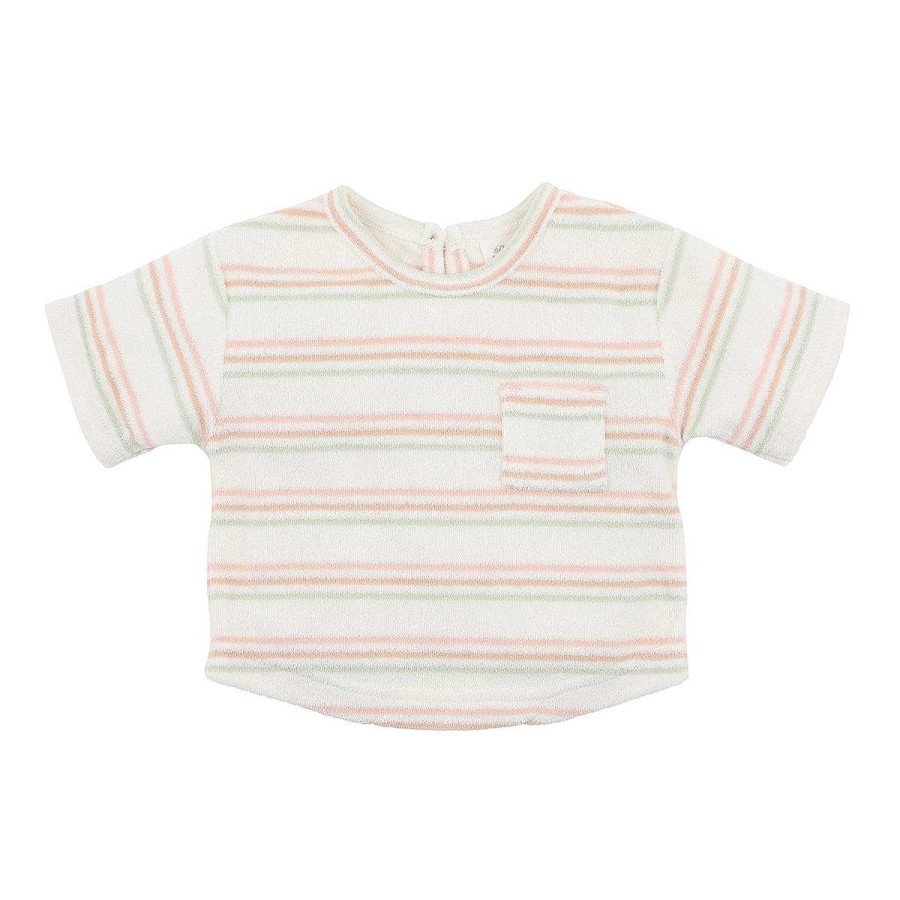 BÉBÉ Stripe Terry Ss Tee