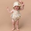 FOX & FINCH Dandelion Print Frill Bodysuit