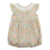 BÉBÉ Swirling Petals Collar Romper