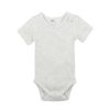 BEBE Blue Speckle Rib Bodysuit