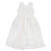 BÉBÉ Emb. Tulle Dress W Back Bow