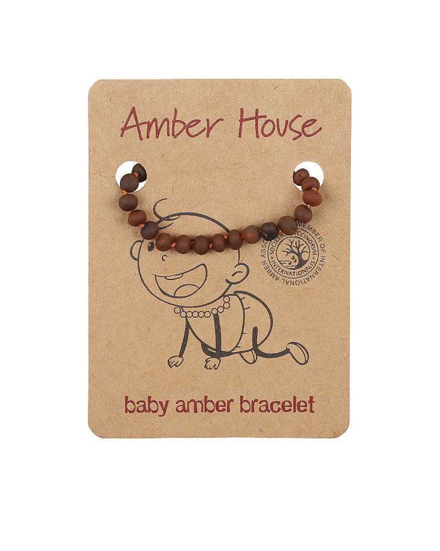 AMBER HOUSE Cognac Raw Teething Bracelet