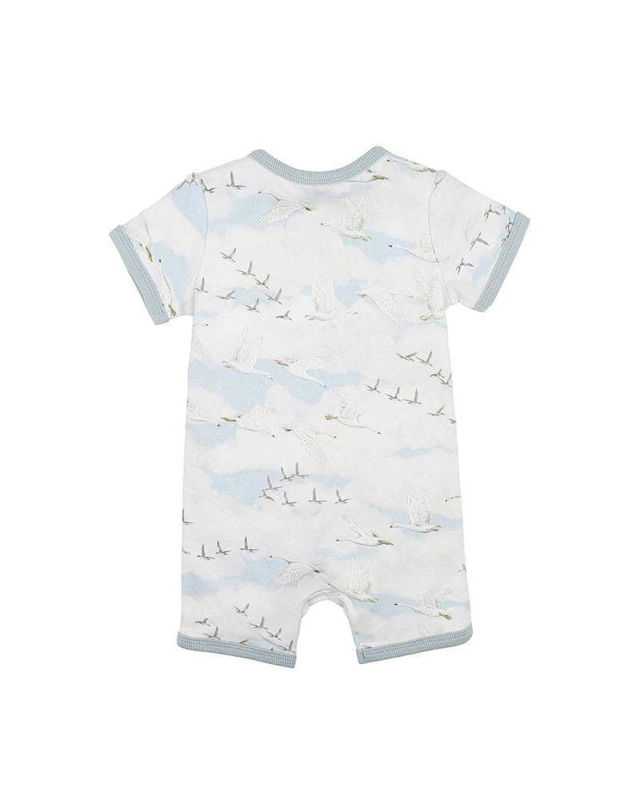 BEBE Calvin Ss Zip Romper