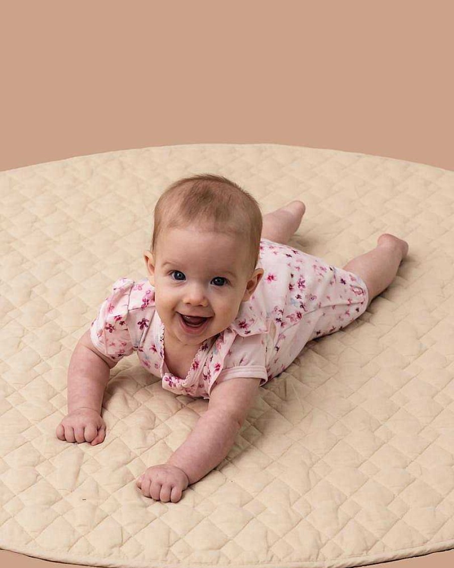 BEBE Sadie Ditsy Ss Zip Romper
