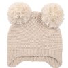 BEBE Olive Pom Pom Knitted Beanie